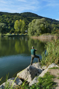 Pêche au lac Saint-Clair, La Rochette © L. Fabry